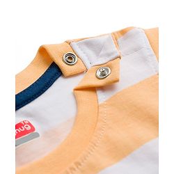 Babyhug Cotton Knit Sleeveless T-Shirt with Graphics Multi Color 6-9 Months