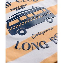 Babyhug Cotton Knit Sleeveless T-Shirt with Graphics Multi Color 6-9 Months