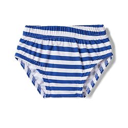 Babyhug 100% Cotton Single Jersey Knit Antibacterial Striped Briefs Pack of 3 With Teddy Print - Multicolor