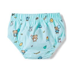 Babyhug 100% Cotton Single Jersey Knit Antibacterial Striped Briefs Pack of 3 With Teddy Print - Multicolor