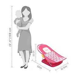 Babyhug Bubble Joy Bather Floral Print - Pink