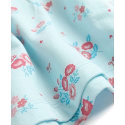 Babyhug Cotton Knit Frocks with Bow Detail Multi Color 3-6 Months