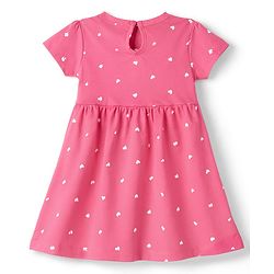 Babyhug Cotton Knit Frocks with Bow Detail Multi Color 3-6 Months