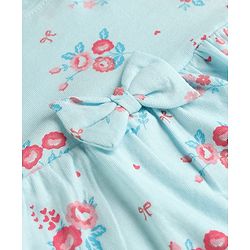 Babyhug Cotton Knit Frocks with Bow Detail Multi Color 3-6 Months