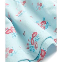 Babyhug Cotton Knit Frocks with Bow Detail Multi Color 3-6 Months