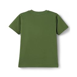 Babyhug Cotton Knit Half Sleeves T-Shirt & Pyjama Night Suit with Monkey Print - Green