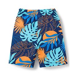 Babyhug Cotton Knit Half Sleeves T-Shirt & Shorts Co-ord Night Suit with Leaf Print - Navy Blue