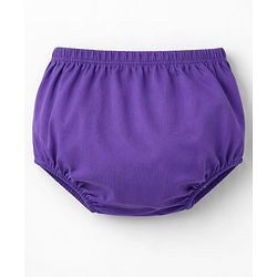 Babyhug Cotton Knit Frocks with Bloomer/Short with Ruffle Sleeves and Bunny Print Lavender 0-0 Months
