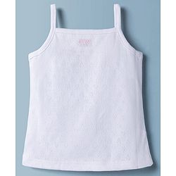 Babyhug 100% Cotton Single Jersey Knit Antibacterial Sleeveless Slips Pack of 3 - Multicolor