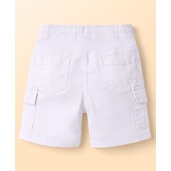Babyhug Cotton Woven Half Sleeves Shirt & Denim Shorts Set with Tree Print - Multicolor