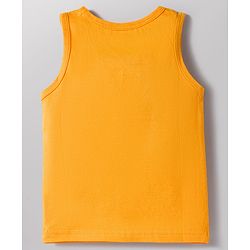 Babyhug 100% Cotton Knit Sleeveless Striped & Animal Printed Sando Vests Pack of 3 - Multicolor