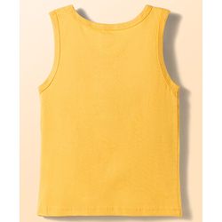 Babyhug 100% Cotton Knit Sleeveless Striped & Vehicles Printed Vests Pack Of 3 - Multicolour