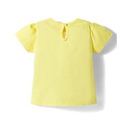 Babyhug Cotton Knit Half Sleeves T-Shirt & Capri Night Suit With Floral Print - Yellow
