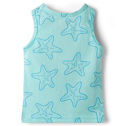 Babyhug 100% Cotton Single Jersey Knit Sleeveless Vests With Sea Life Print Pack of 3 - Multicolor