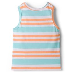 Babyhug 100% Cotton Single Jersey Knit Sleeveless Vests With Sea Life Print Pack of 3 - Multicolor