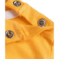 Babyhug Disney Single Jersey Knit T-Shirt with Half Sleeves & Mickey Mouse Graphic in Orange
