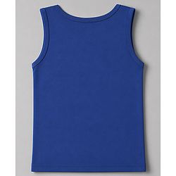 Babyhug 100% Cotton Knit Sleeveless Striped Nautical Theme & Sea Life Printed Vests Pack Of 3 - Blue & White