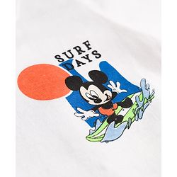 Babyhug Disney Single Jersey Knit Half Sleeves T-Shirt With Front & Back Mickey & Friends Graphics - White