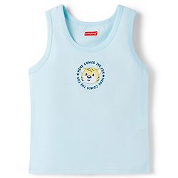 Babyhug 100% Cotton Knit Sleeveless Striped & Printed Sando Vests Pack of 3 - Multicolor