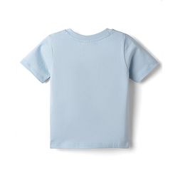 Babyhug Disney Single Jersey Knit Half Sleeves T-Shirt with Mickey Mouse Print -  Sky Blue