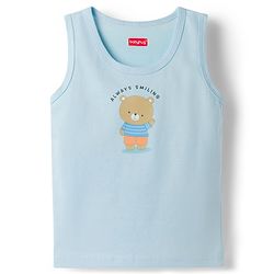 Babyhug 100% Cotton Single Jersey Knit Sleeveless Vests With Bear & Car Print Pack of 3 - Multicolor