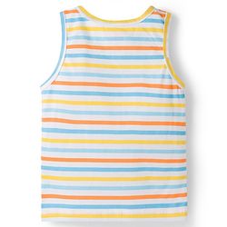 Babyhug 100% Cotton Single Jersey Knit Sleeveless Vests With Bear & Car Print Pack of 3 - Multicolor