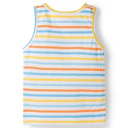 Babyhug 100% Cotton Single Jersey Knit Sleeveless Vests With Bear & Car Print Pack of 3 - Multicolor