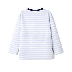 Babyhug Cotton Knit Full Sleeves T-Shirt & Pyjama Night Suit with Tiger Print - Light Blue