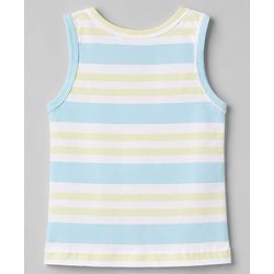 Babyhug 100% Cotton Single Jersey Knit Sleeveless Striped & Boat Printed Sando Pack Of 3 - Multicolour