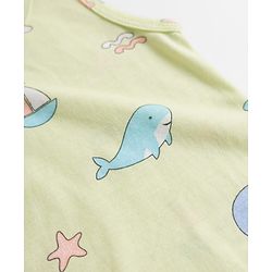 Babyhug 100% Cotton Single Jersey Knit Sleeveless Striped & Boat Printed Sando Pack Of 3 - Multicolour