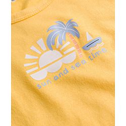 Babyhug 100% Cotton Knit Sleeveless Striped & Nautical Theme Printed Sando Vests Pack Of 3 - Multicolor