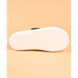 Cute Walk by Babyhug Velcro Closure Casual Shoes with Embroidery Detailing & Text Print - Yellow