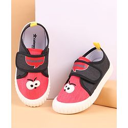 Cute Walk by Babyhug Velcro Closure Casual Shoes with Embroidery Detailing & Text Print - Yellow