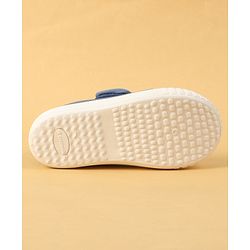 Cute Walk by Babyhug Velcro Closure Casual Shoes with Embroidery Detailing & Text Print - Yellow