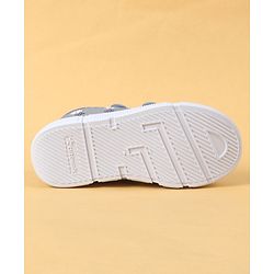 Cute Walk by Babyhug Velcro Closure Casual Shoes with Floral Pint - Blue