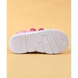 Cute Walk by Babyhug Velcro Closure Casual Shoes with Floral Pint - Blue