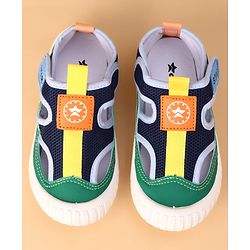 Cute Walk by Babyhug Velcro Closure Solid Casual Shoes - Navy Blue