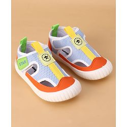 Cute Walk by Babyhug Velcro Closure Solid Casual Shoes - Navy Blue