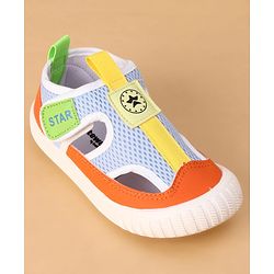 Cute Walk by Babyhug Velcro Closure Solid Casual Shoes - Navy Blue
