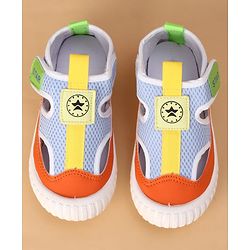 Cute Walk by Babyhug Velcro Closure Solid Casual Shoes - Navy Blue