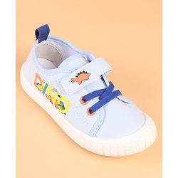Cute Walk by Babyhug Velcro Closure Casual Shoes with Dino Print - Green