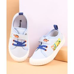 Cute Walk by Babyhug Velcro Closure Casual Shoes with Dino Print - Green