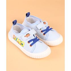Cute Walk by Babyhug Velcro Closure Casual Shoes with Dino Print - Green