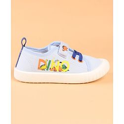 Cute Walk by Babyhug Velcro Closure Casual Shoes with Dino Print - Green