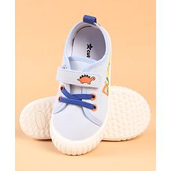 Cute Walk by Babyhug Velcro Closure Casual Shoes with Dino Print - Green