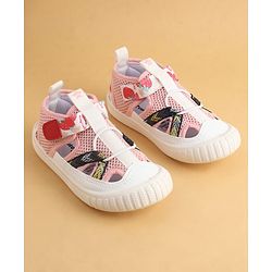 Cute Walk by Babyhug Velcro Closure Printed Casual Shoes - Pink