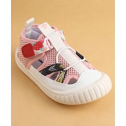 Cute Walk by Babyhug Velcro Closure Printed Casual Shoes - Pink