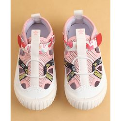 Cute Walk by Babyhug Velcro Closure Printed Casual Shoes - Pink