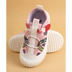 Cute Walk by Babyhug Velcro Closure Printed Casual Shoes - Pink