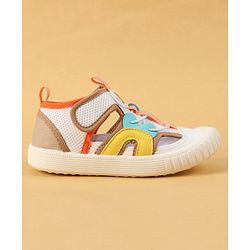 Cute Walk by Babyhug Velcro Closure Casual Shoes with Unicorn Pint - Blue